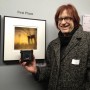 First Prize Winner JE Piper, with his camera and his print. Photo by Isabella Jacob, artist (and Jean Miele's mom). Isabel purchased this print for her collection.