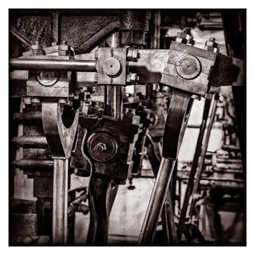 Engine Room - Valve Gear Detail. Lighthouse Tender USCGC Lilac. NY. April 2019.